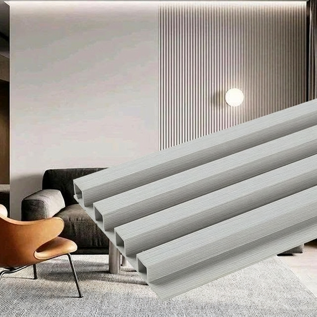 Durable WPC Interior Wall Paneling - Eco-Friendly Fluted Design