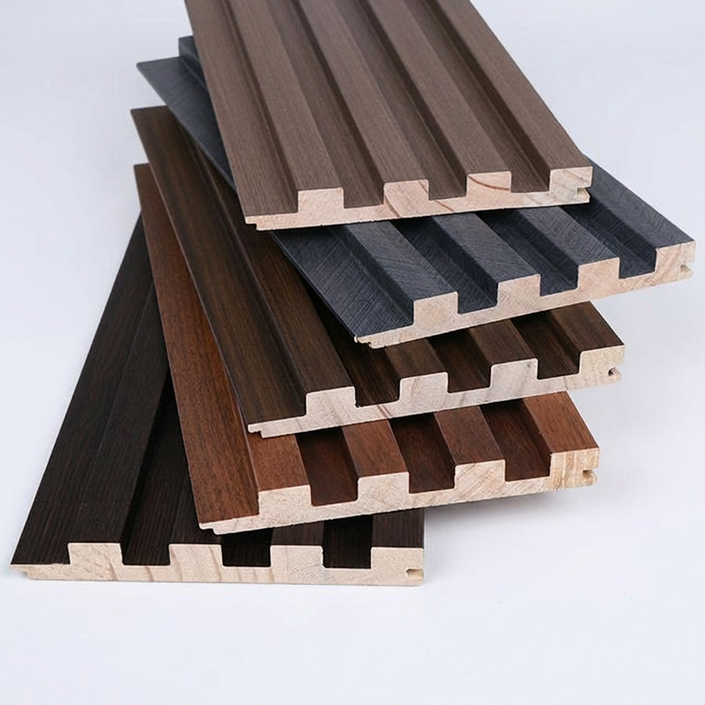 Durable WPC Interior Wall Paneling - Eco-Friendly Fluted Design