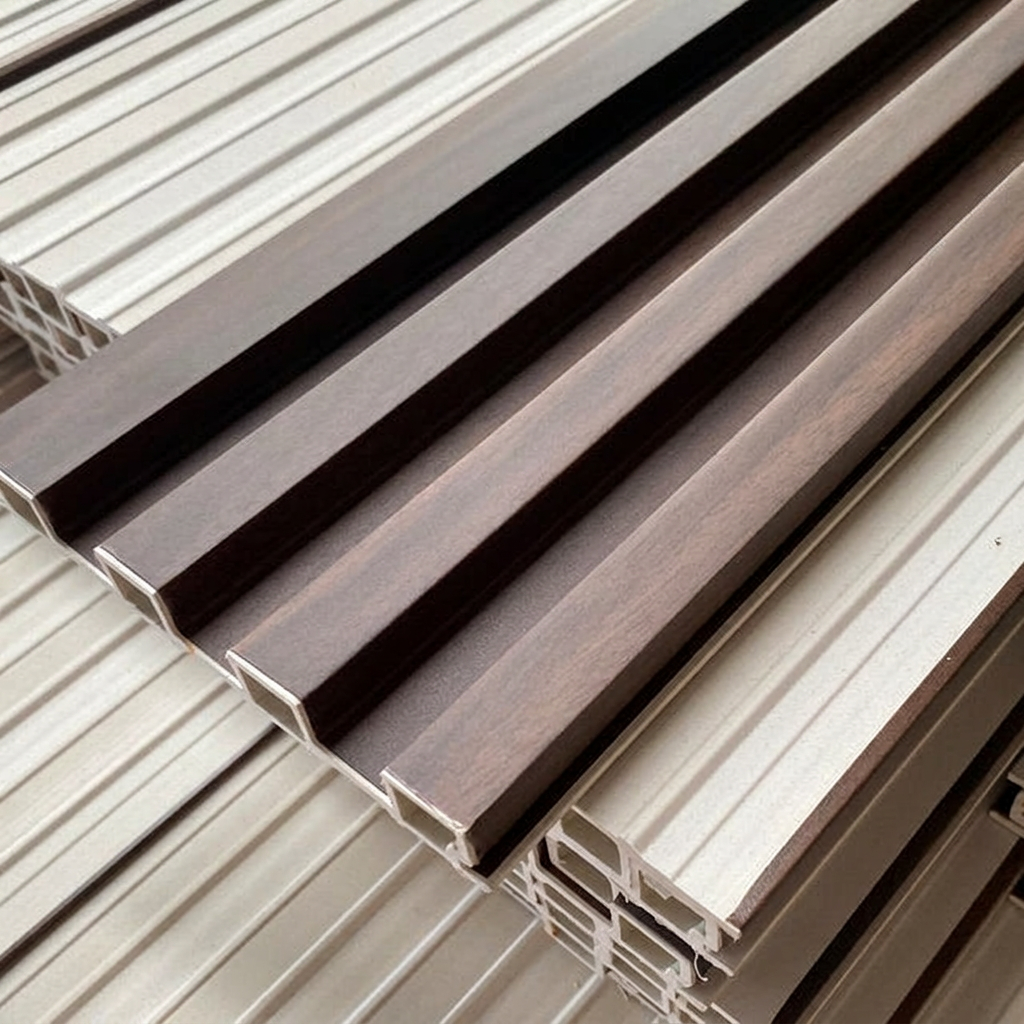 Durable WPC Interior Wall Paneling - Eco-Friendly Fluted Design
